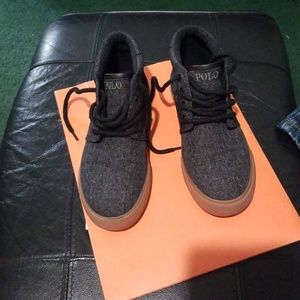 Polo high top boots, boys size 2
